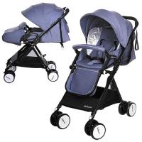 купить Коляска детская A8-BLUE прогулочная книжка (синий)