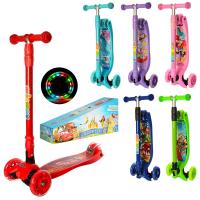 купить Детский мультяшный самокат MAXI JR 3-012-F-2 трехколесный (руль 72-85 см)