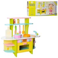 купить Деревянная кухня для детей MSN15028 плита духовка посуда