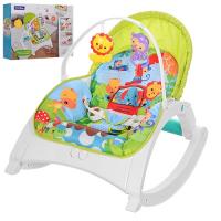 купить Детский шезлонг-качалка 88955 три положения спинки (салатовый)