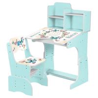 купить Детская парта Bambi B 2071-38-3 Бабочки с полочками (мятная)