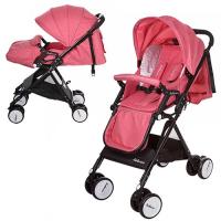 купить Коляска детская A8-PINK прогулочная книжка (розовый)