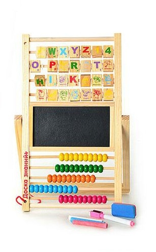 Деревянная игрушка Досточка Woody MD 0317 двухсторонняя