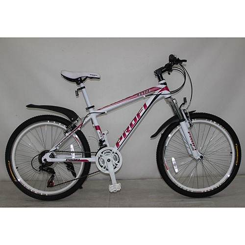 Спортивный велосипед 24 дюйма Profi ELITE 24.6 (бело-розовый)