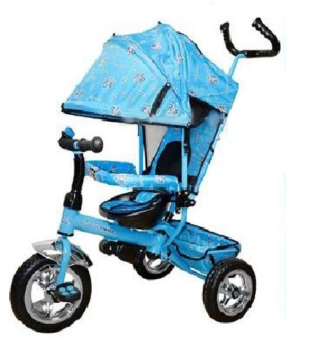 Детский трехколесный велосипед с ручкой Eva Foam M 0202 Profi Trike