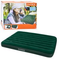 купить Надувной полуторный матрац Intex 66928 со встроенным ножным насосом (137-191-22см)