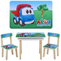 купить Детский столик со стульчиками VIVAST 503-28 грузовичок Лева