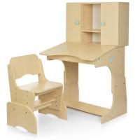 купить Парта со стульчиком и шкафчиками BAMBI W 903-10-2 (венге светлое)