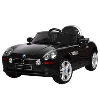 купить Детский электромобиль BMW Z8 JJ1288EBLR-2 с пультом управления и кожаным сиденьем (черный)