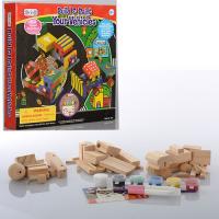 купить Набор для творчества MK 0119 деревянный (клей, краски, кисточка)