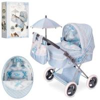 купить Коляска для куклы классика 85022 с зонтиком сумкой и корзинкой