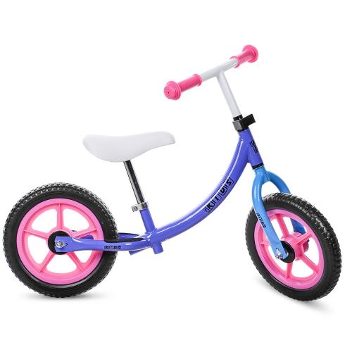 Детский беговел 12 дюймов PROFI KIDS M 3437-6 колеса EVA (сиреневый)
