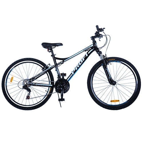 Спортивный велосипед G26A315-M-3B Shimano 21SP, с двойным ободом (черно-голубой)