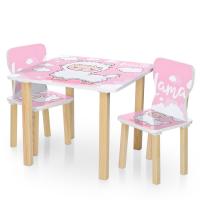 купить Детский деревянный столик 506-72 Лама со стульчиками