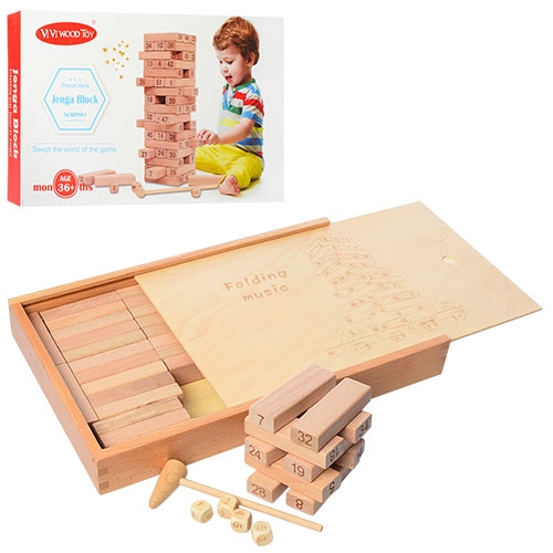 Деревянная игрушка Игра MD 1200 башня в пенале