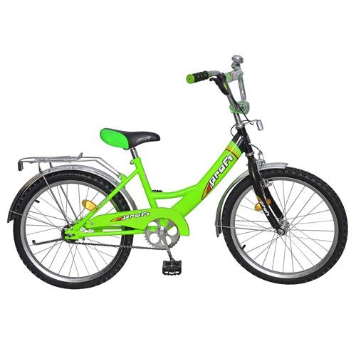 Велосипед детский 20 дюймов PROFI P 2035 двухколесный (салатово-черный)