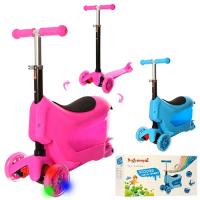 купить Детский самокат Maxi JR 3-022 беговел 3в1 свет в колесах (руль 47-57см)