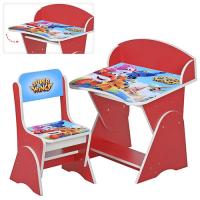 купить Детская парта со стульчиком ML-315-18-2 регулируемая высота (красная)