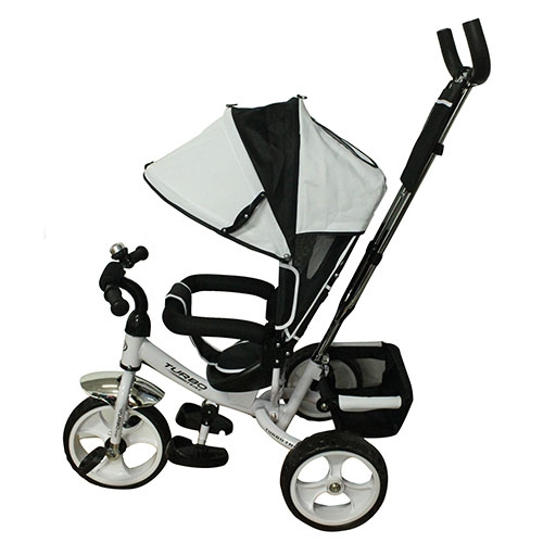 Колясочный велосипед TurboTrike M 3113-7 (белый)