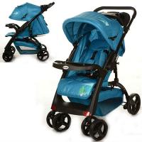 купить Детская коляска - книжка C18-F-4 с перекидной ручкой (голубая)