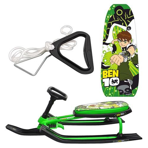 Детский снегокат Ben 10 MS 0491, с веревкой и держателем для рук