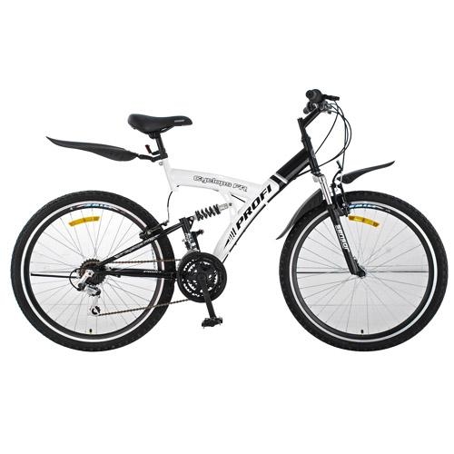 Велосипед спортивный 26 дюймов Profi M2615A Shimano (бело-черный)
