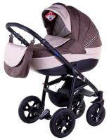купить Коляска 2 в 1 Adamex Neonex TIP1 шоколад-белый-бежевый 620135