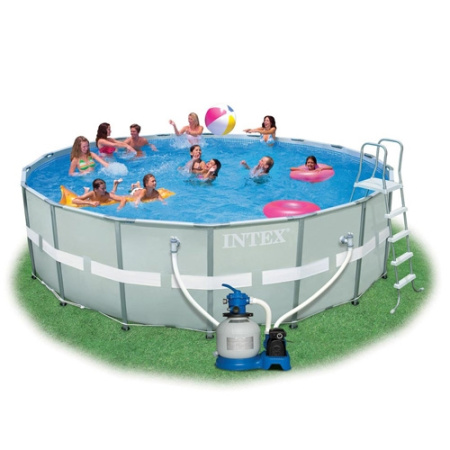 фото Бассейн Intex 28234 каркасный с фильтр-насосом грубой очистки (488х122см)