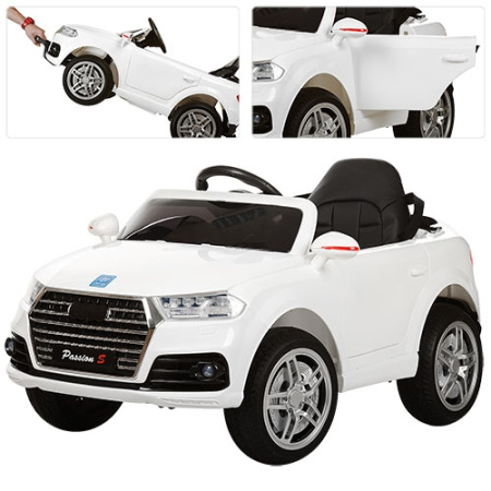 фото Детский электромобиль джип AUDI M 3179EBLR-1 кожаное сиденье (белый) фото Детский электромобиль джип AUDI M 3179EBLR-1 кожаное сиденье (белый)