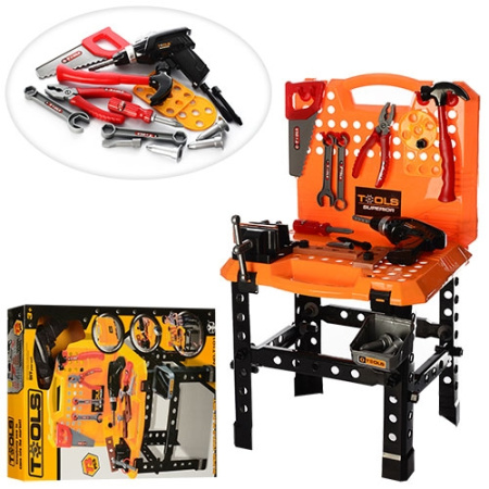 фото Детский игровой набор строителя T 101 столик (73 детали)