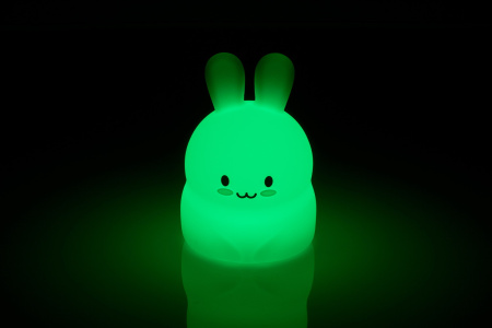 фото Детский ночник-игрушка Click "Hічні звірятка" Зайчик 14 см