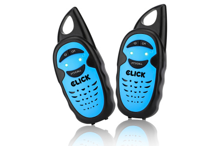 фото Рации детские CLICK "Справжні рації" 2шт на 1км (желтый+голубой)