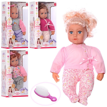 фото Мягконабивная кукла 6880-81-82-83 с расческой