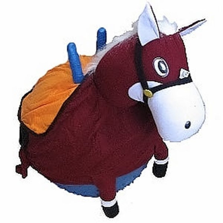 фото Лошадки-прыгуны с рожками и плюшевыми накидками J 002 - 3970