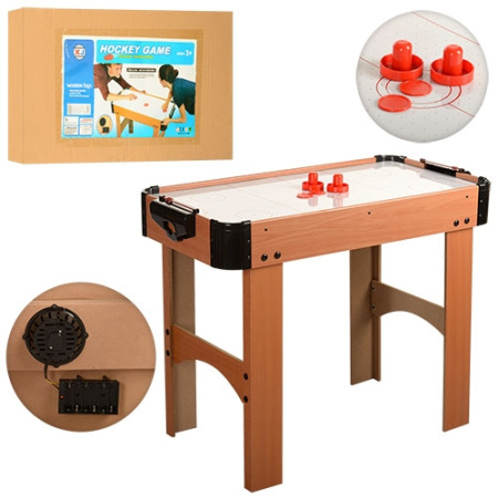 фото Детский воздушный хоккей A0021 деревянный на ножках