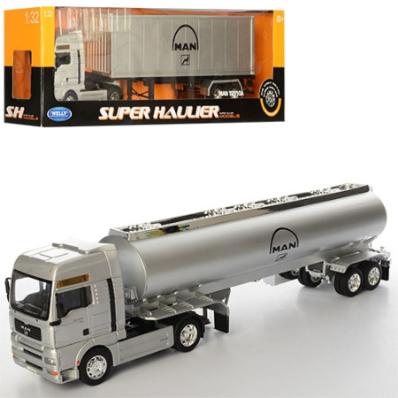 фото Инерционный трейлер WELLY 32641W-42W цистерна (51.5см)