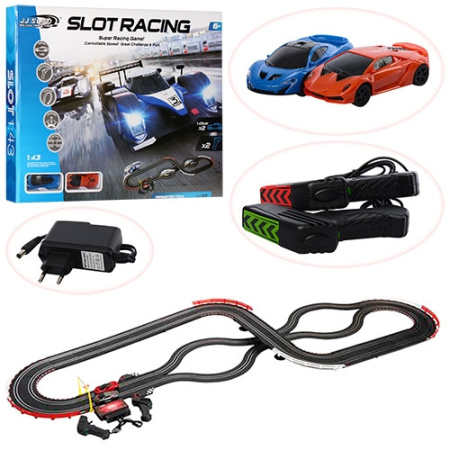 фото Автотрек для детей JJ99-2 машинки на пульте от сети