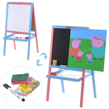 фото Детский мольберт F056 Свинка Пеппе с аксессуарами