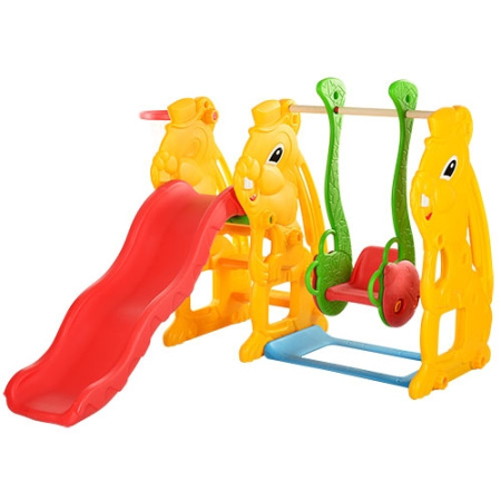 фото Детский комплекс горка – качель Bambi В0810