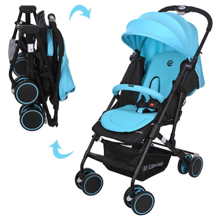 фото Коляска для детей SOLO M 3428-12 прогулочная книжка (голубой)