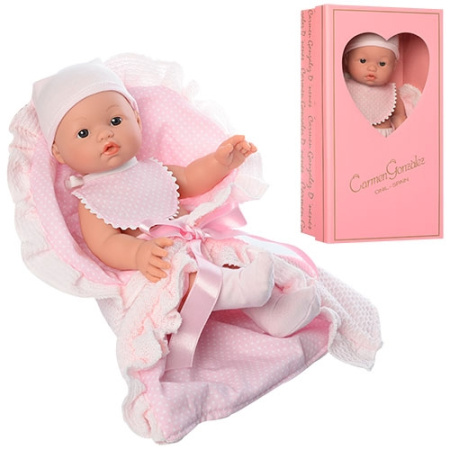 фото Детский пупсик D’NENES 53739 с одеялом (34 см)