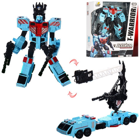 фото Игровой робот-стройтехника J8032 трансформер оружие (24см)