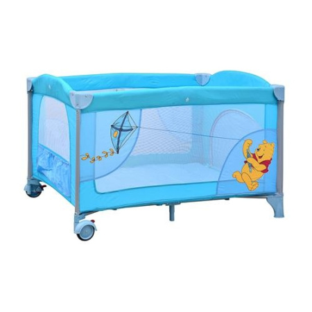 фото Детский манеж A 03-8, 2 уровня, змейка (голубой)