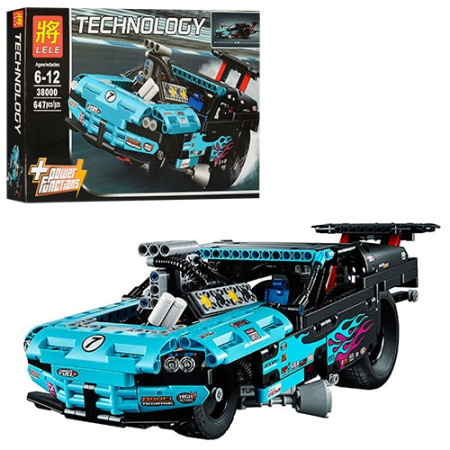 фото Детский конструктор 38000 машина 46см (647 деталей)