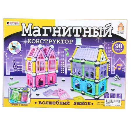 фото Детский конструктор AQ 203 "Магнитный замок", (98 деталей) музыка, свет фото Детский конструктор AQ 203 "Магнитный замок", (98 деталей) музыка, свет