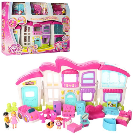 фото Детский домик 16689 фигурки мебель машинка