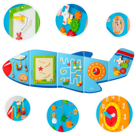 фото Деревянная игрушка Бизиборд MD 2002 развивающая (182 см)