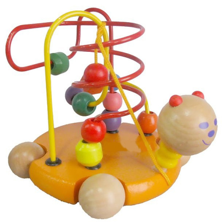фото Деревянная игрушка Лабиринт MD 0015 , каталка на проволоке