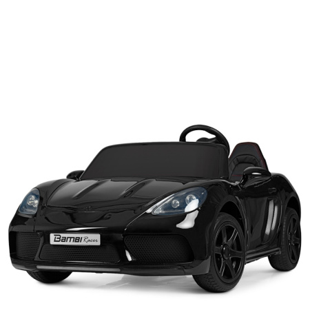 фото Детский электромобиль Porsche M 4055ALS-2 мотор 180W надувные колеса и автокраска (черный)