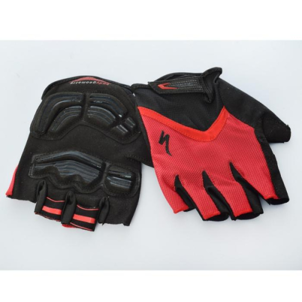 Перчатки для спорта SPECIALIZED AS180056-15 с короткими пальцами (красные)